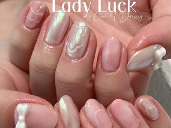 レディラック バイ キャンアイドレッシー(Lady Luck by Can I Dressy)/オーロラぷっくりネイル