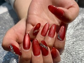 ボルドーマグネットネイル