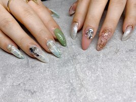 花ニュアンスネイル