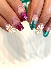 glitter &nbsp;gradation×flower