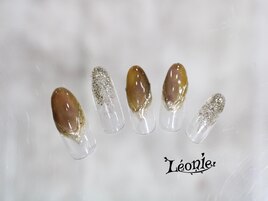 べっ甲×マグネットネイル