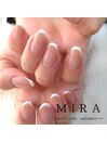 浅めフレンチネイル☆