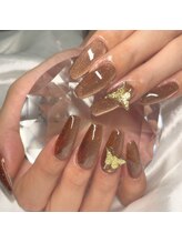 ネイルサロンEUB/ブラウン×マグネット