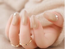 ヴァンネイル(VINGT NAIL nail&eye beauty)/大人ベージュオフィスネイル