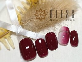 冬っぽ大人ネイル