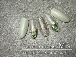 ミントグリーン×シェル