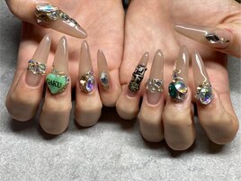 スカルプ10本アート