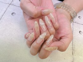 ラメグラデーションネイル