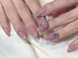パープルビジューネイル.ry