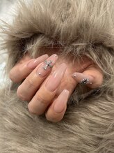 ナルネイル(NALU NAIL)/ヌーディーカラー×クロム