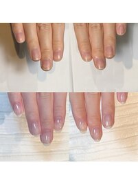 自爪育成ジェルネイル（クリア）