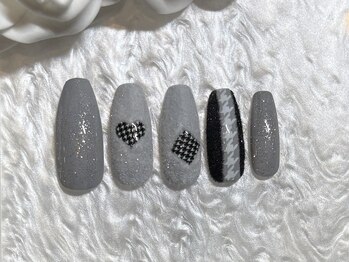 冬ネイル/フラッフィー