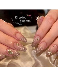 キラキラ☆フラッシュネイル
