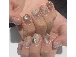 ニュアンス大理石ネイル
