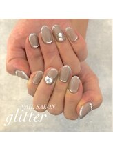 ネイルサロン グリッター(NAIL SALON glitter)/大人な秋ネイル