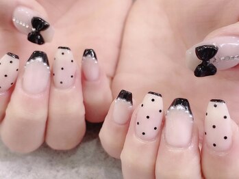 プライズアイリス アイラッシュ 池袋東口店(prize Iris eyelash)/ブラックフレンチネイル