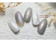 バブル シュガー バイ ネイルクローネ(bublle sugar by.nail crone)/爽やかリボンネイル