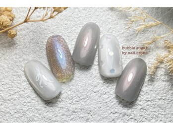 爽やかリボンネイル