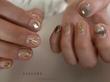 UnLLURE 香椎店【パラジェル/ フィルイン/ニュアンス/自爪育成】の雰囲気（シックなニュアンスデザイン）