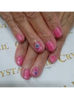 クリスタルネイル ゆめタウン博多店(CRYSTAL NAIL)/ピンクネイル