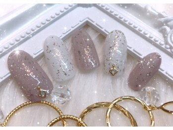 ネイルサロン リベルテ(Nailsalon LIBERTE)/キラキラグレージュ