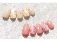 ネイルサロン ブリオン(Nail Salon Bullion)/たらしこみバラネイル