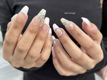 ネイルコテージ 新宿南口店(Nail cottage)/フレンチとリボン　