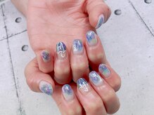 ネイル ビューティーマジック 葛西本店/ニュアンス梅雨ネイル