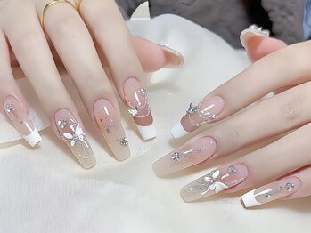 モルフォネイル(Morpho nail)/#ワンホンネイル #キラキラ