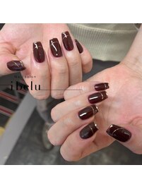 ミラーフレンチネイル