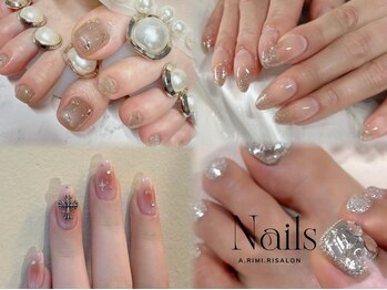 アリミリサロン(A.Rimi.Ri salon)の写真/幅広いデザインが可能◎お仕事などで派手なネイルができない方もご安心ください！トレンドもOKです♪