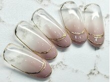 チェリーズネイル(Cherrys Nail)/ミラーフレンチネイル