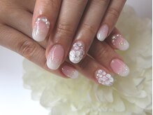 ネイルサロンミキ 横浜(MIKI)/スカルプ♪手描き3D花フラワー