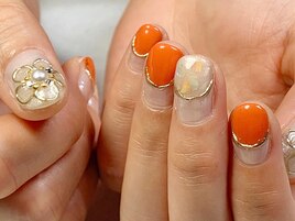 エスニック風☆シェルネイル