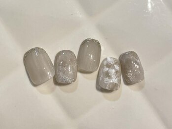 アイネイルズ 池袋店(I-nails)/フラワーニュアンスネイル