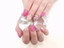 ココロバ ネイルアンドビューティーサロン(COCOLOBA)/丸ホロフラワーネイル♪