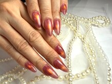 パダアット ヴァラネイル 天神南店(PADA at VALLANAIL)/マグネットネイル/赤ネイル