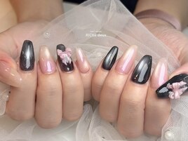 ガーリーマグネットネイル