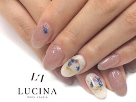 W-590 押し花×ワイヤーネイル