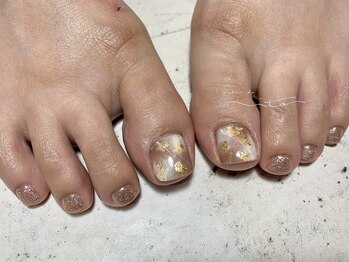 サロンド イト(salon de ito)/親指アート 天然石風ネイル