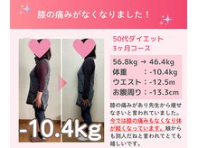 代々木八幡なごみ整骨 整体院/50代ダイエット実績（痩身整体）