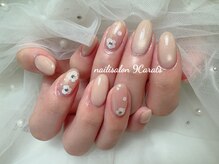 ナインカラット 神田店(9 Carats)/シンプル定額　お花ネイル