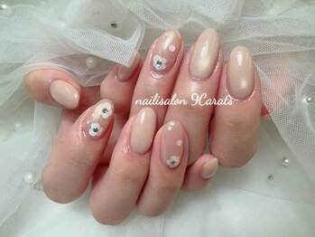 ナインカラット 神田店(9 Carats)/シンプル定額 お花ネイル