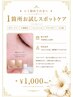 【シミが初めての方】1箇所お試しスポットケア ¥1,000