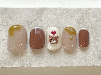 カラ ネイル 中津店(calla nail)/ほっこり可愛いクマさん♪