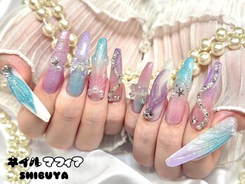 ネイルマフィア 渋谷(NAIL MAFIA)の写真/★NAILsGUSHの新ブランド!!派手痛パーツ店MAFIA★《来て、楽しい。見て、嬉しい。》最高級のアートNAILを…