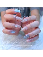 ツキカドットネイル(tsukika.nail)/【AQUA BLUE】