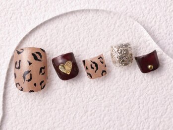 アイネイルズ 大宮店(I nails)/オレンジレオパード