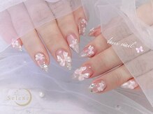 ネイルサロンセレーネ(Selene)の雰囲気（うるちゅる！リボン！キラキラ！パーツたくさんありますよ～♪）