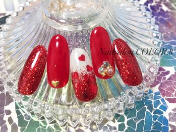 ハートネイル ハートホロネイル Pg ネイルサロン カラーエイト Nailsalon Color 8 のフォトギャラリー ホットペッパービューティー